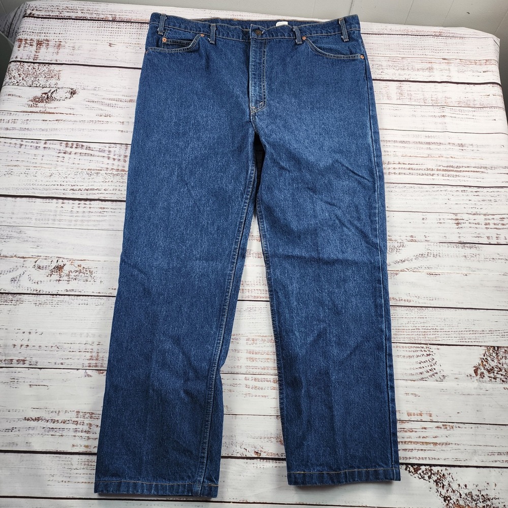 Vintage Levi's 505 Orange Tab Jeans Men's 44x32 Blue Denim 90's USA